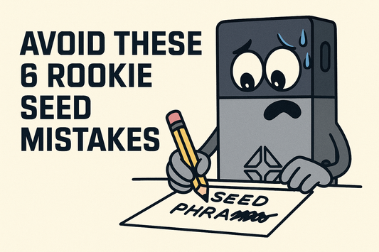 Rookie mistakes when creating bitcoin seed phrases