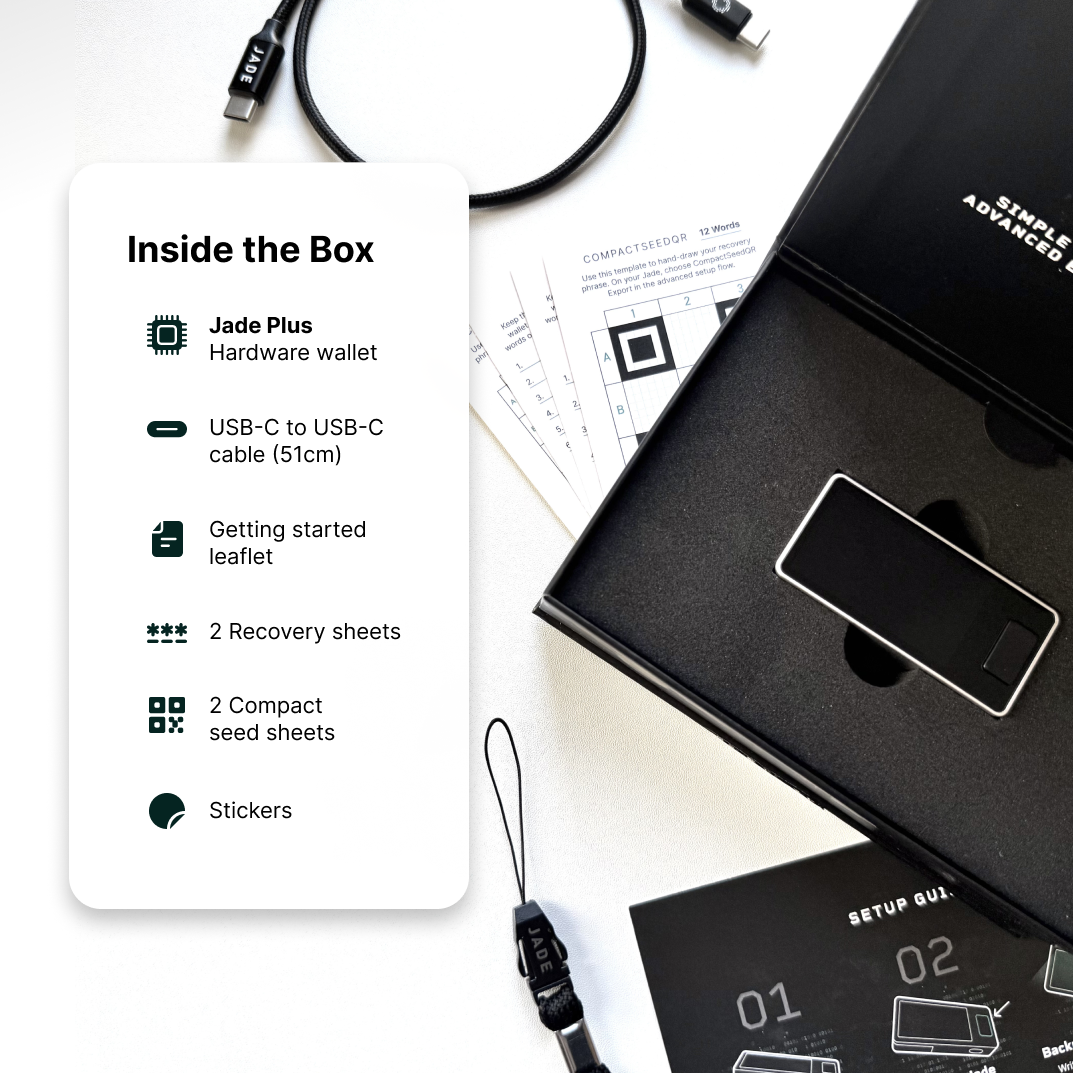 Blockstream Jade Plus Hardware Wallet - Ultimate Bitcoin Storage Blockstream Jade Plus Hardware Wallet - Ultimate Bitcoin Storage