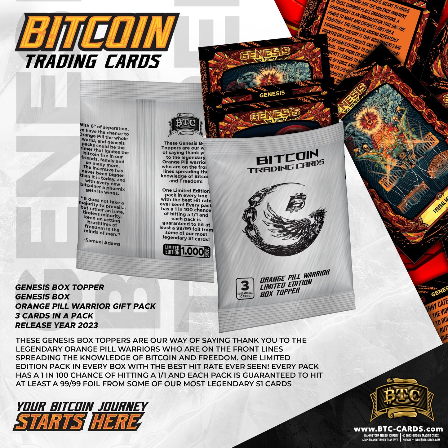 Genesis Box Topper Pack -  Exclusive Limited Edition Trading Cards